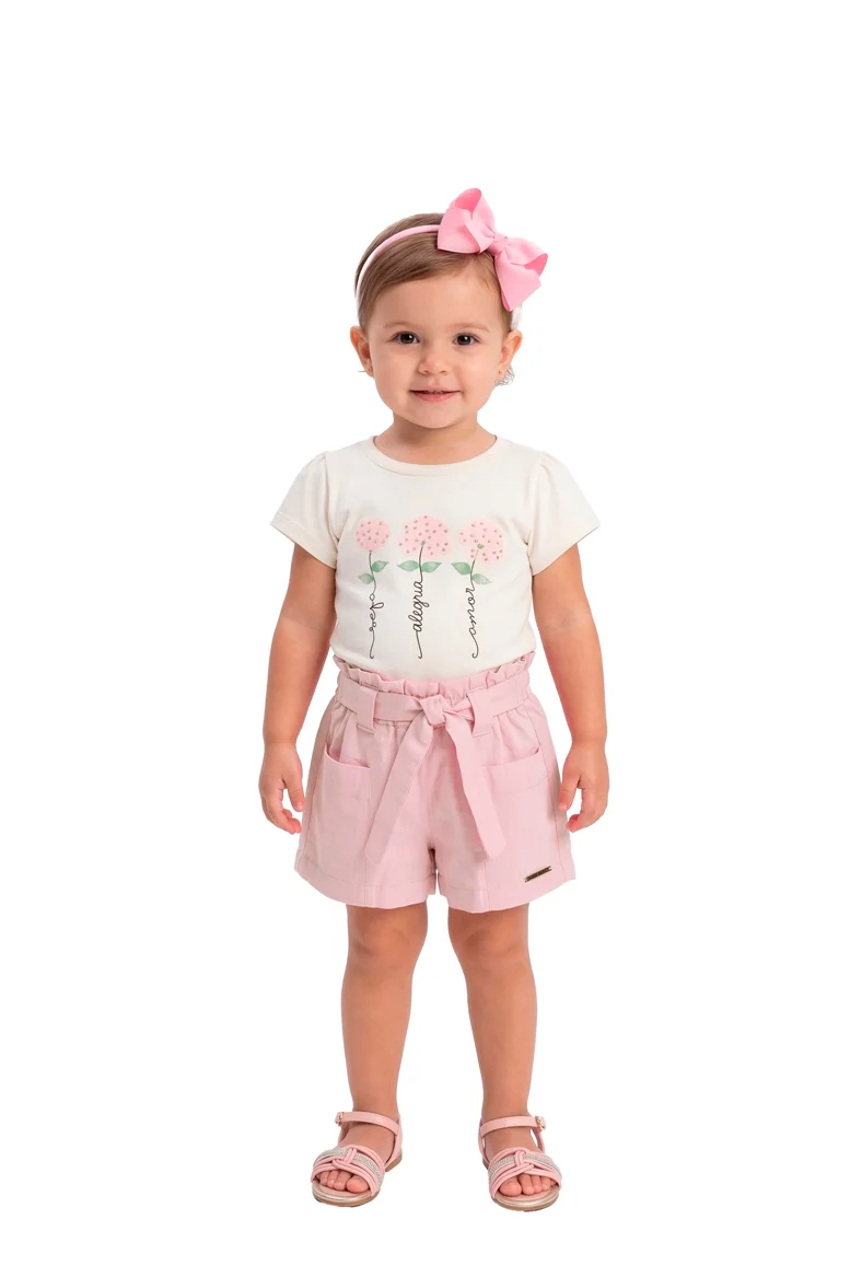 Blusinha viscolycra e bermuda viscose tulum